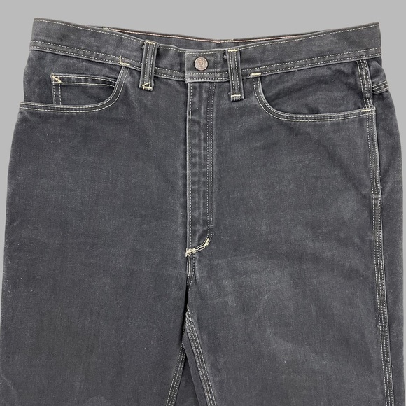 !SOLD! RED SNAP Vintage Black Dark Grey Star Pocket High Waisted Skater Jeans - Picture 4 of 12